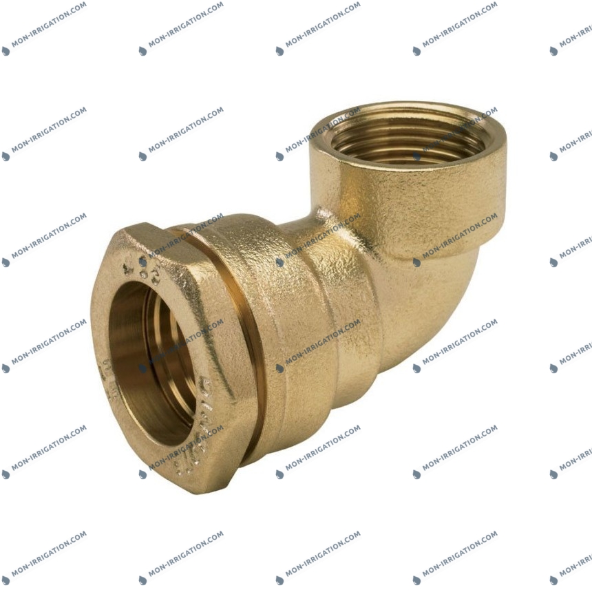 Coude à compression taraudé laiton