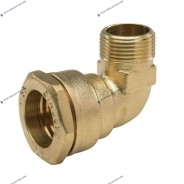 Coude à compression fileté laiton