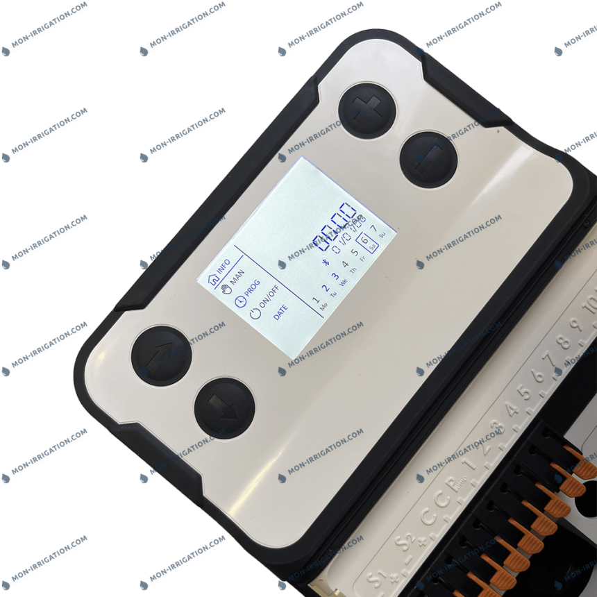 Programmateur d'arrosage VILLA | SOLEM écran allumé